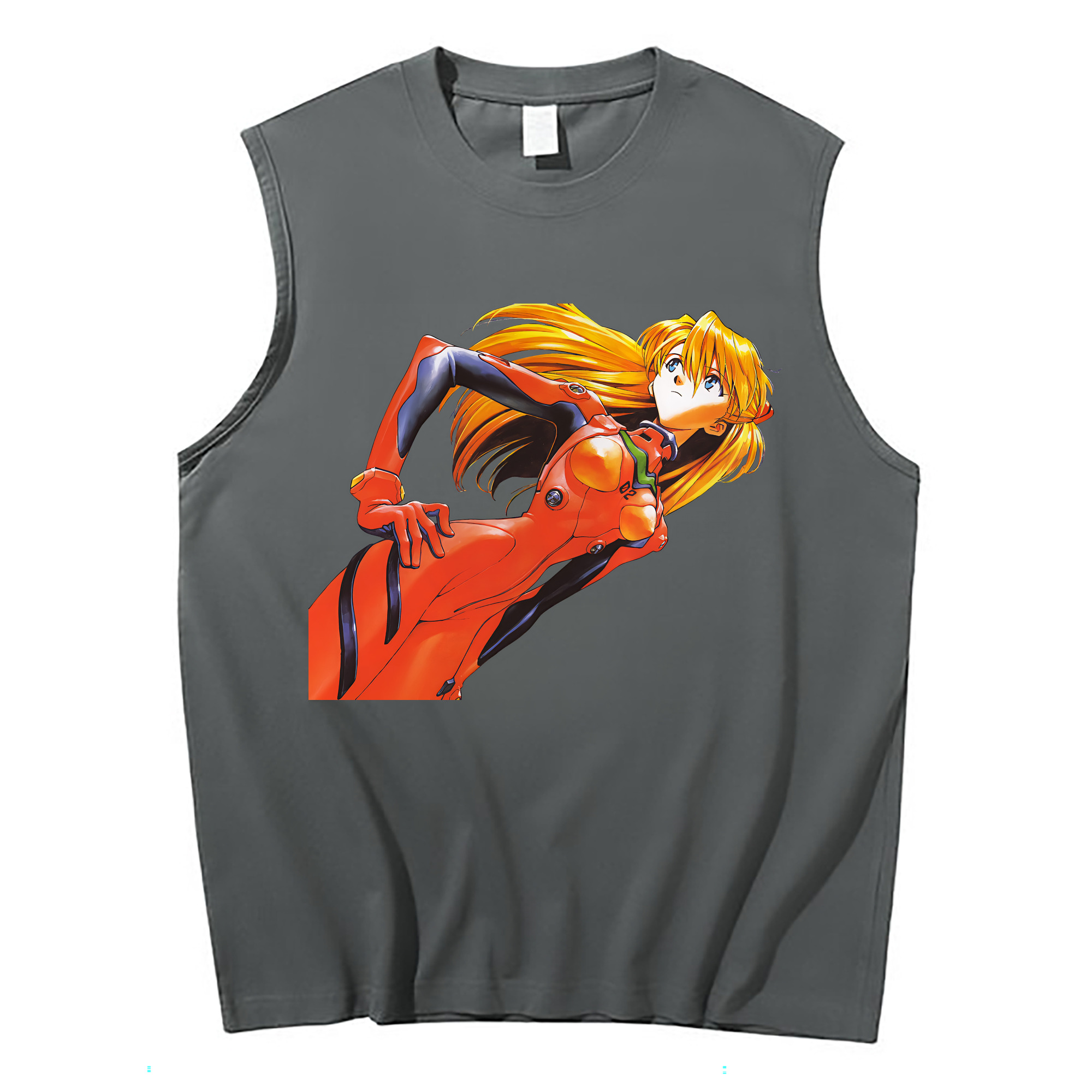 （画像用） EVA 新世紀エヴァンゲリオン コットン100％タンクトップ（フロントプリント）